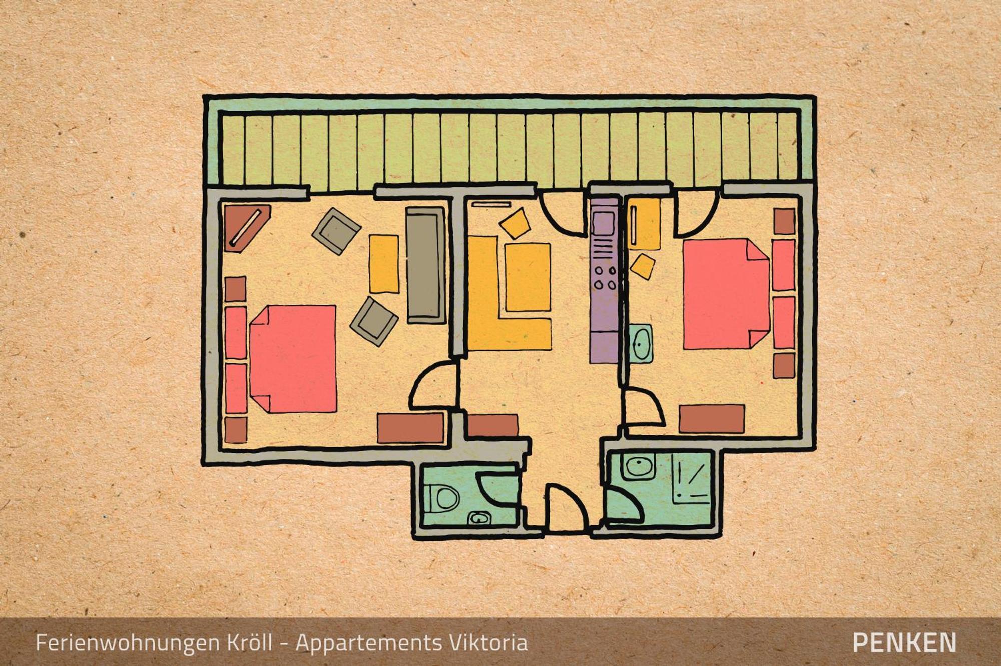 Ferienwohnungen Kroll - Appartements Viktoria Und Landhaus Maria ไมย์อาโฮเฟิน ห้อง รูปภาพ